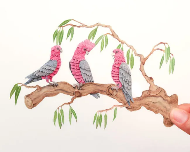 40 perroquets miniatures de papier 40 perroquets miniatures de papier 20 40-perroquets-miniatures-de-papier-20