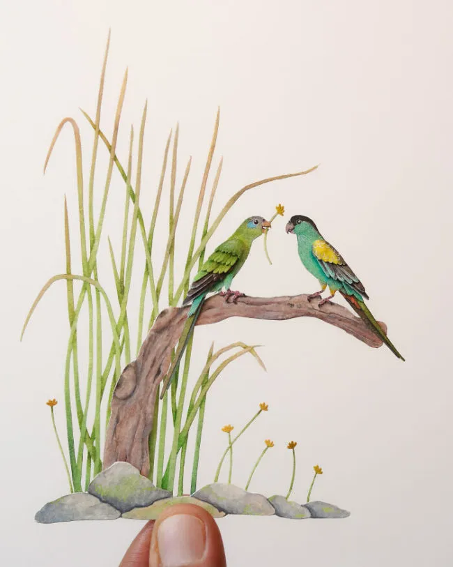 40 perroquets miniatures de papier 40 perroquets miniatures de papier 22 40-perroquets-miniatures-de-papier-22