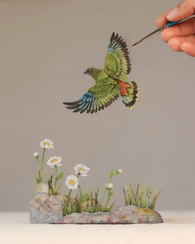 40 perroquets miniatures de papier 40 perroquets miniatures de papier 24 40-perroquets-miniatures-de-papier-24