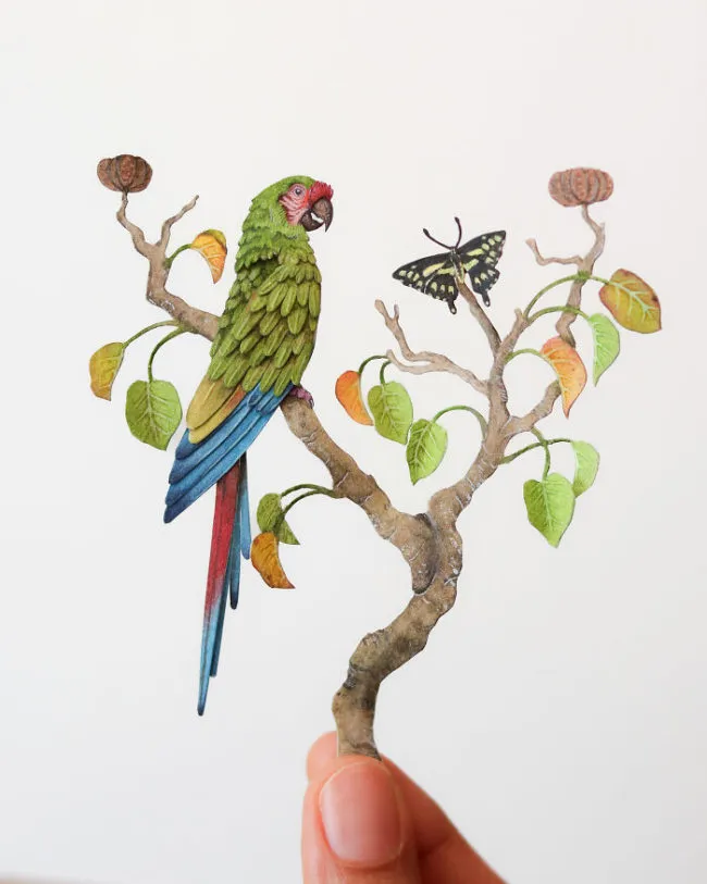 40 perroquets miniatures de papier 40 perroquets miniatures de papier 29 40-perroquets-miniatures-de-papier-29