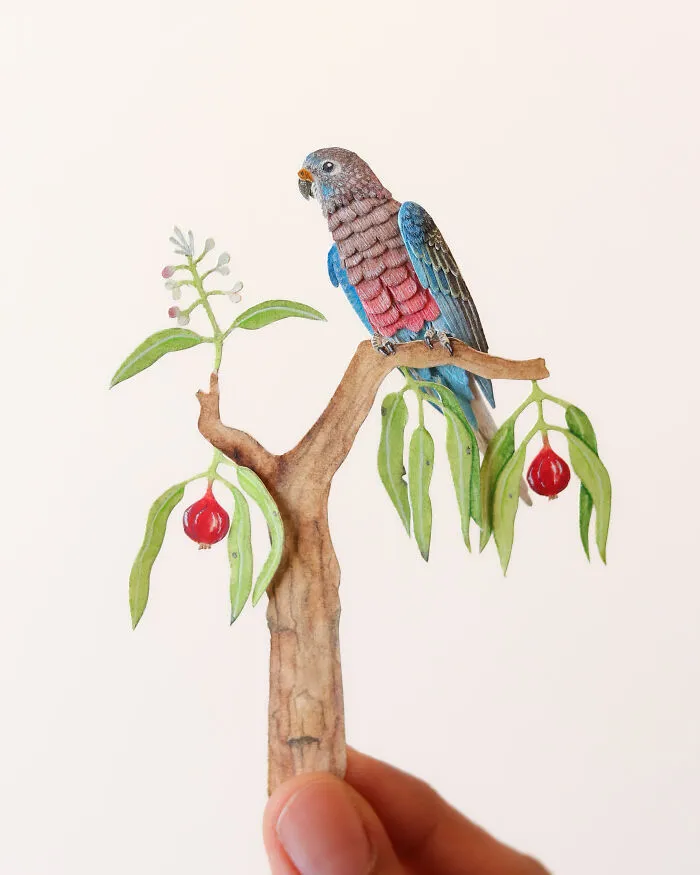 40 perroquets miniatures de papier 40 perroquets miniatures de papier 7 40-perroquets-miniatures-de-papier-7