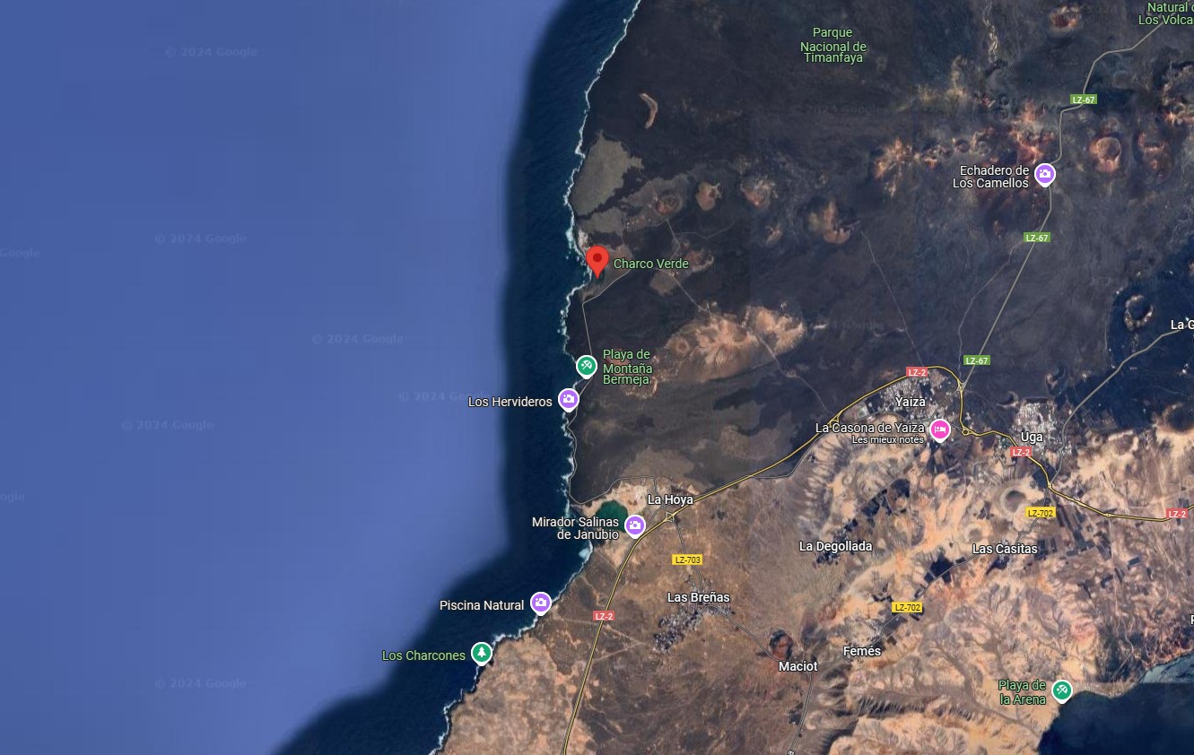 Charco Verde, la lagune verte de Lanzarote charco verde la lagune verte de lanzarote maps charco-verde-la-lagune-verte-de-lanzarote-maps.