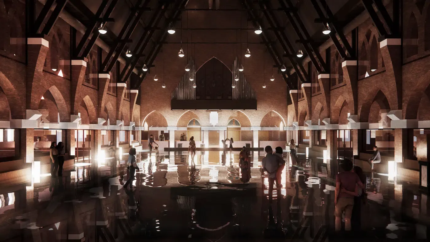 La transformation d'une église en piscine: le projet "Holy Water" à Heerlen a transformation dune eglise en piscine le projet holy water a heerlen 4 a-transformation-dune-eglise-en-piscine-le-projet-holy-water-a-heerlen-4