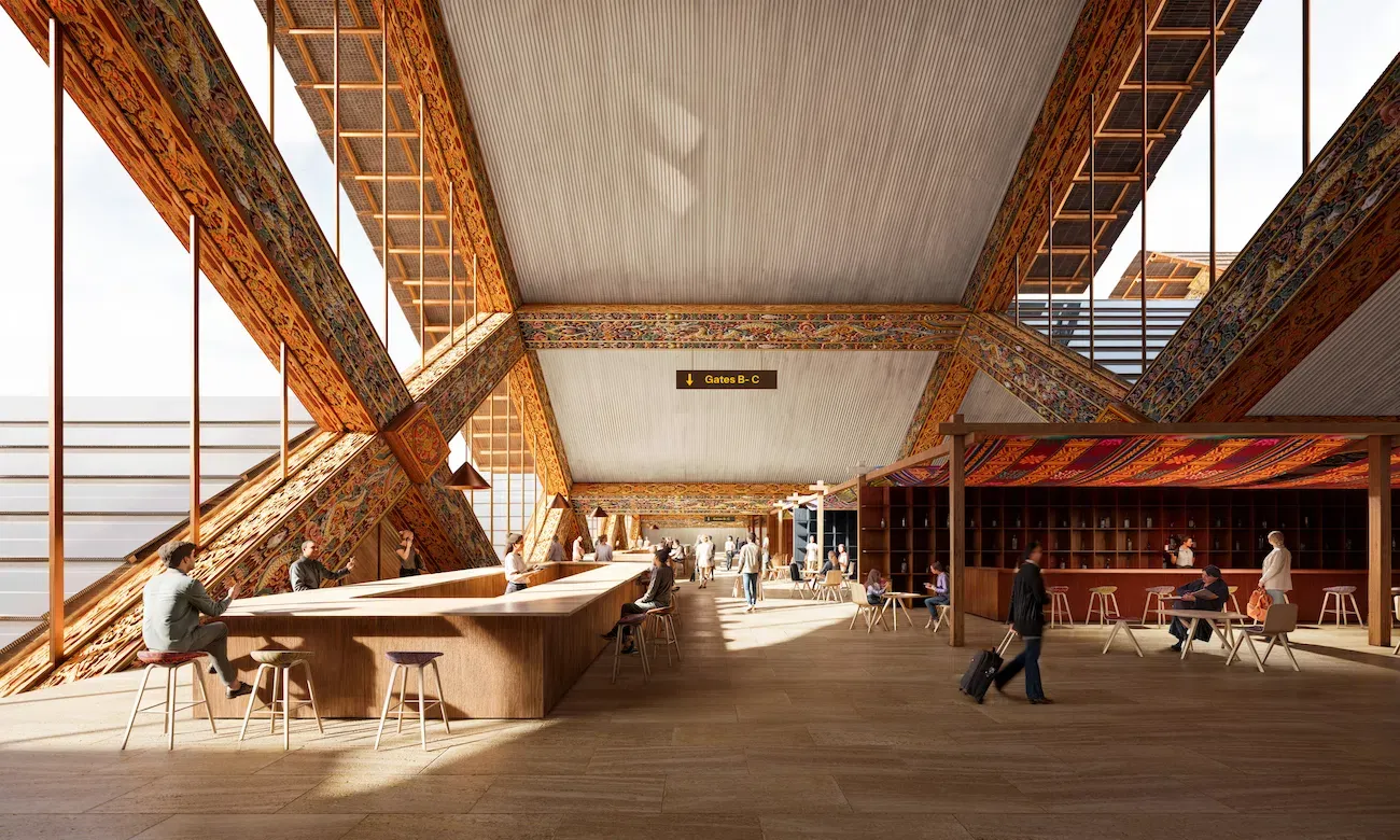 L'aéroport international de Gelephu : un terminal bhoutanais entre tradition, nature et design futuriste aeroport international de gelephu un terminal bhoutanais entre tradition nature et design futuriste 7 aeroport-international-de-gelephu-un-terminal-bhoutanais-entre-tradition-nature-et-design-futuriste-7