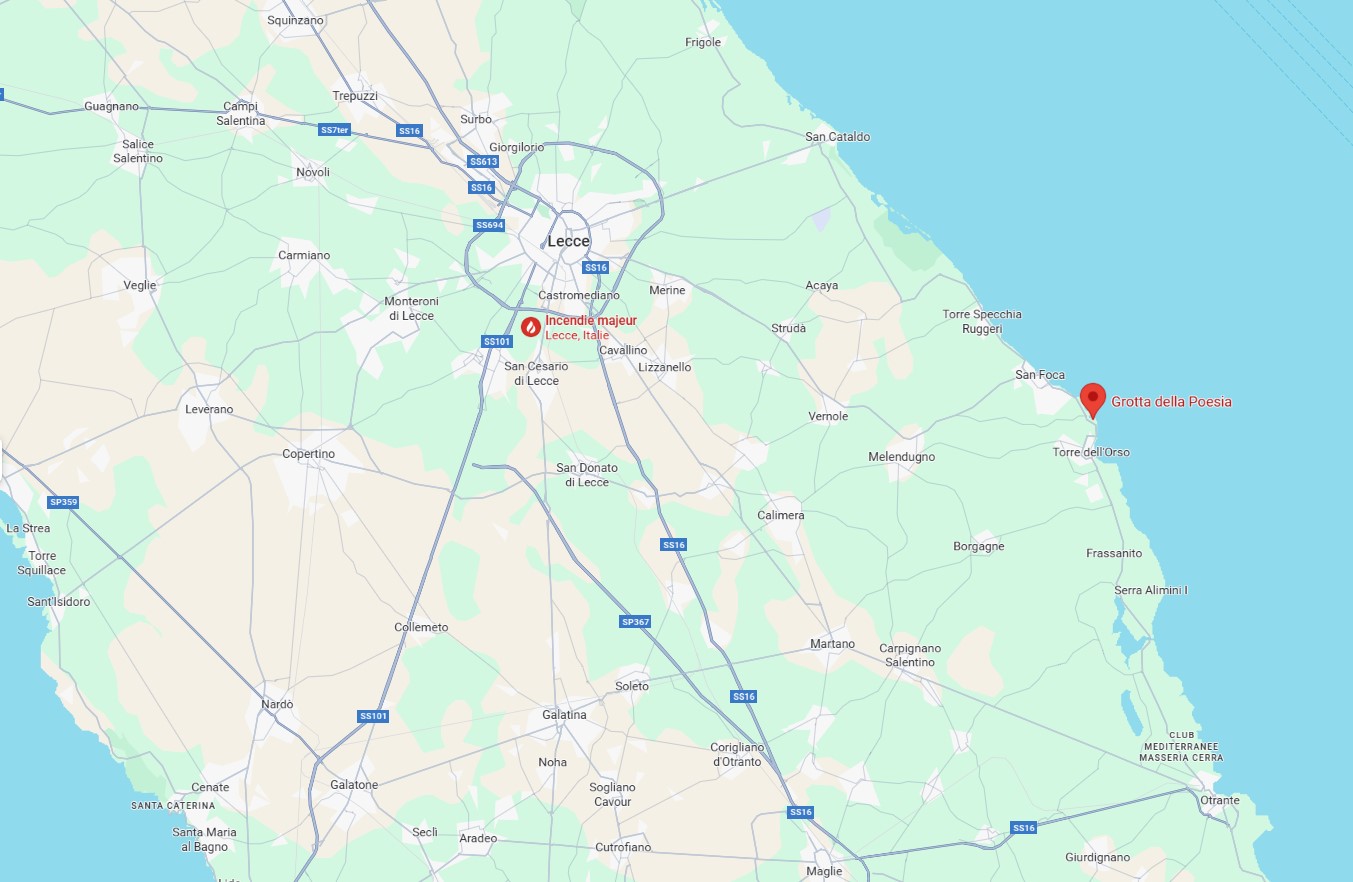 La Grotta Della Poesia (Pouilles) : poésie naturelle et histoire millénaire la grotta della poesia pouilles grotte de la poesie italie maps la-grotta-della-poesia-pouilles-grotte-de-la-poesie-italie-maps