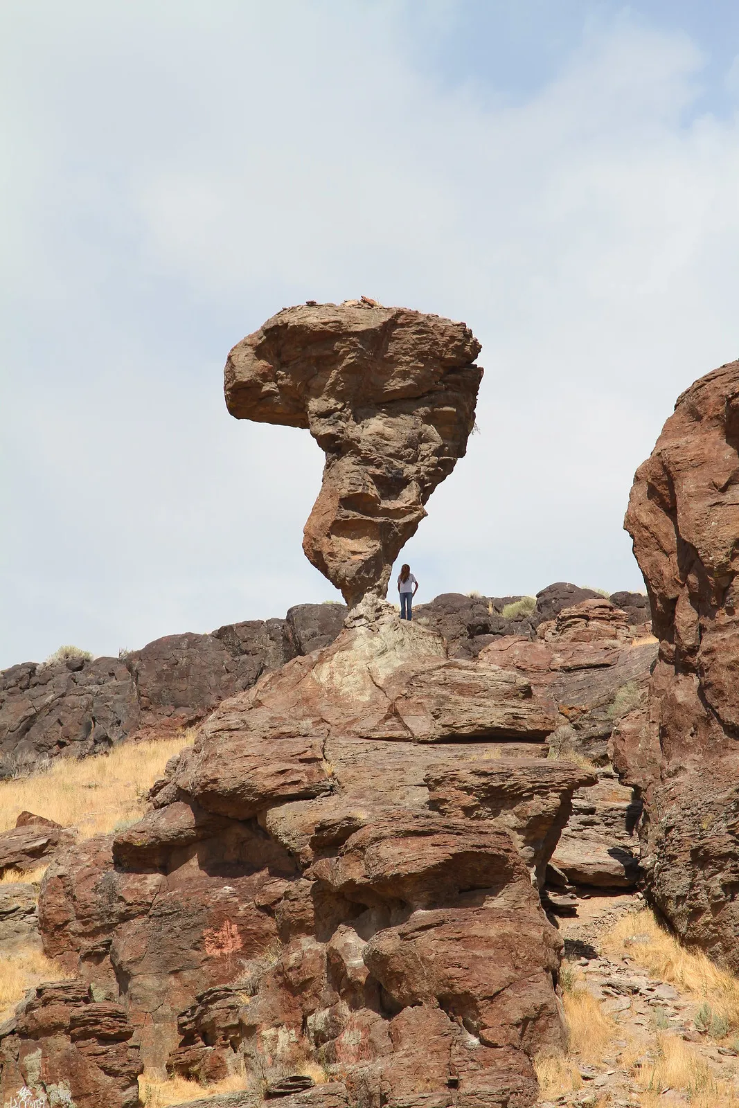 Balanced Rock (Idaho) : un rocher géant en équilibre précaire dans le désert américain balanced rock idaho le rocher geant qui defie la gravite 2 balanced-rock-idaho-le-rocher-geant-qui-defie-la-gravite-2