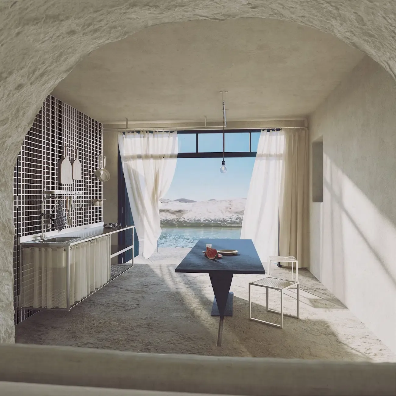 Siridi : un abri de pêcheur de Milos transformé en refuge design durable siridi un abri de pecheur de milos transforme en refuge design durable 4 siridi-un-abri-de-pecheur-de-milos-transforme-en-refuge-design-durable-4