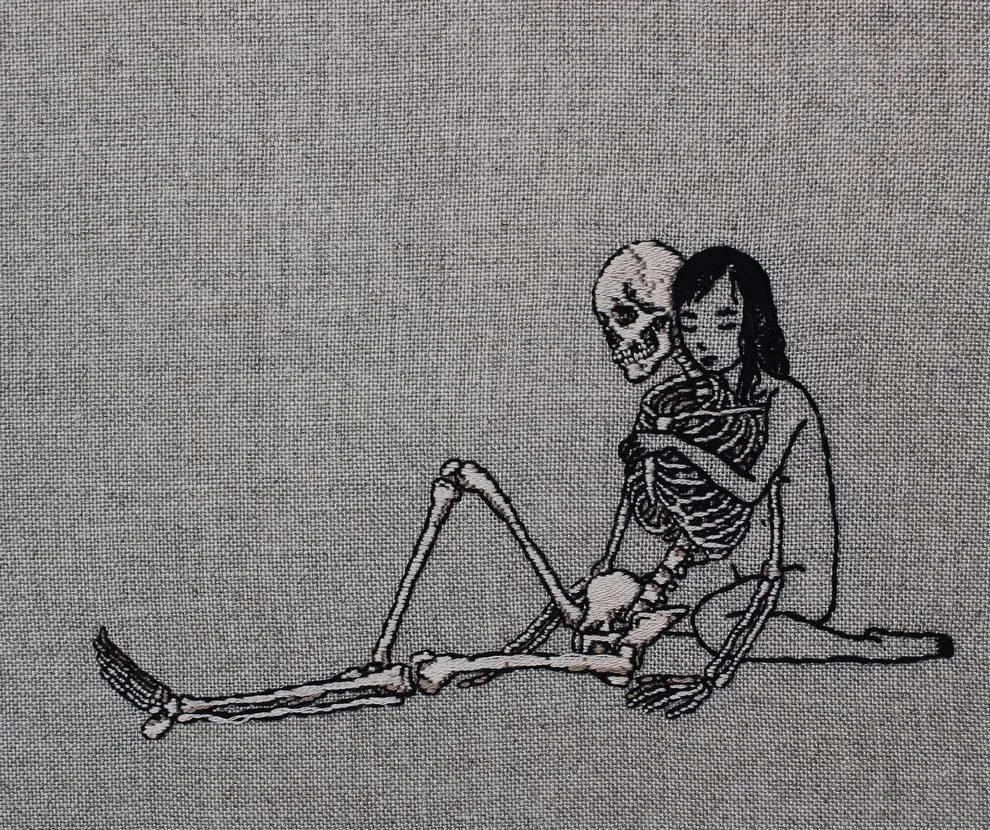 broderie macabre occultisme cousu main adipocere 13 broderie macabre occultisme cousu main adipocere 13