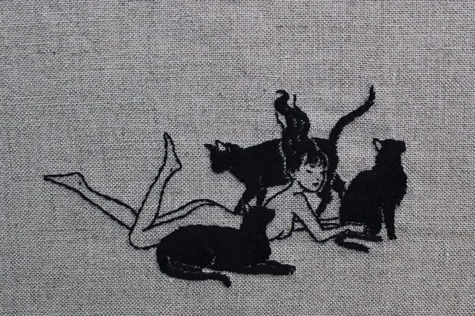 broderie macabre occultisme cousu main adipocere 16