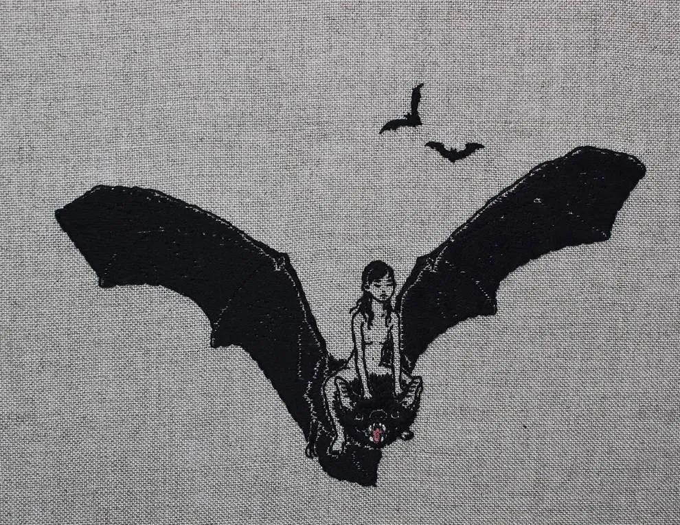 broderie macabre occultisme cousu main adipocere 2 broderie macabre occultisme cousu main adipocere 2