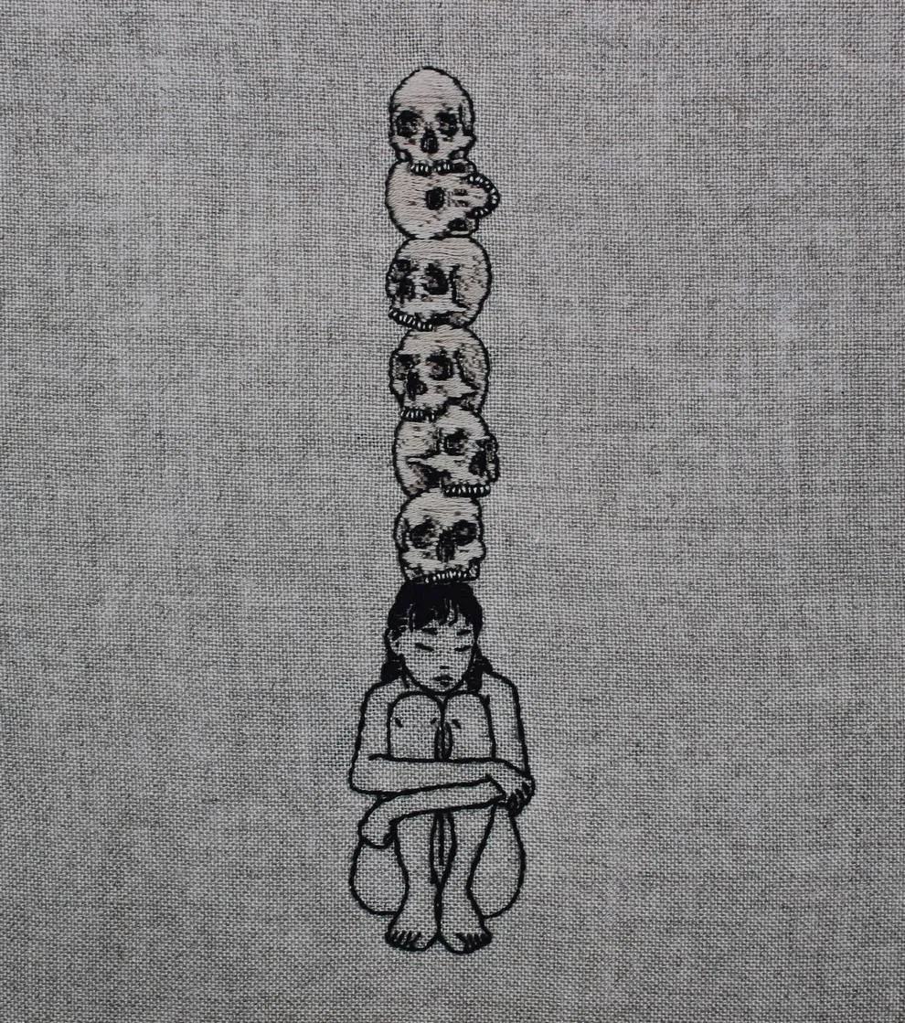 broderie macabre occultisme cousu main adipocere 6 broderie macabre occultisme cousu main adipocere 6