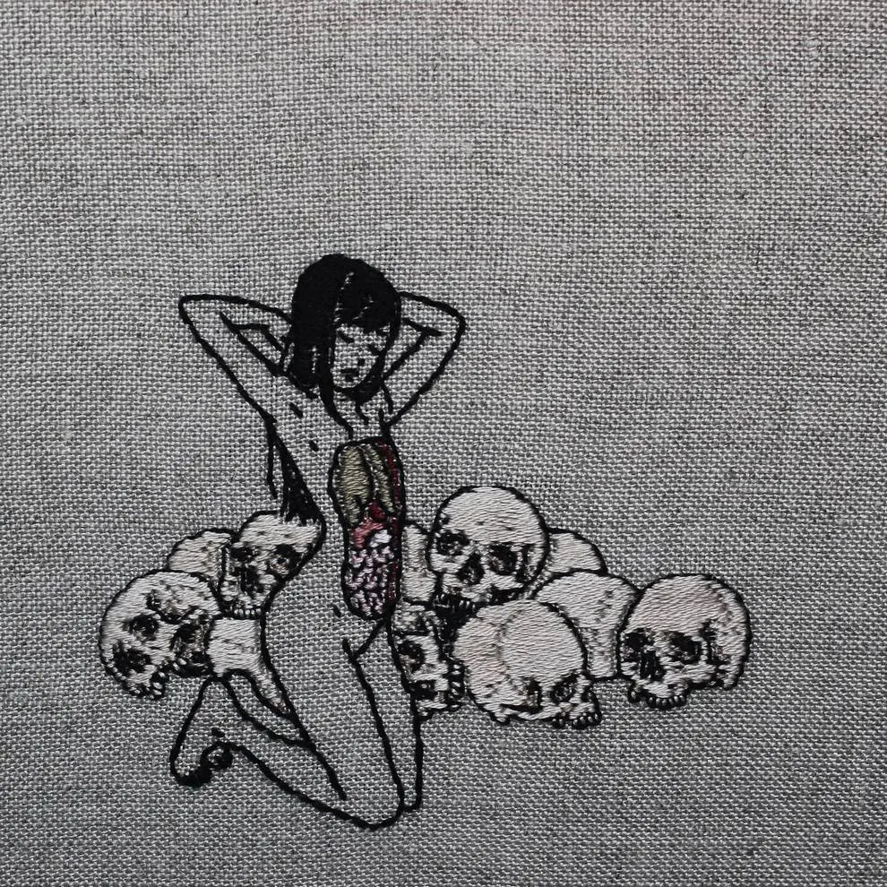 broderie macabre occultisme cousu main adipocere 7 broderie macabre occultisme cousu main adipocere 7