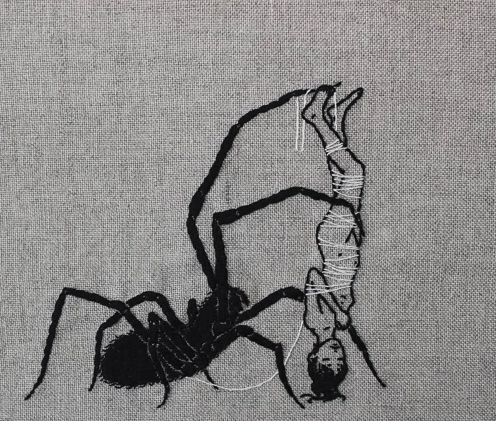 broderie macabre occultisme cousu main adipocere 8 broderie macabre occultisme cousu main adipocere 8