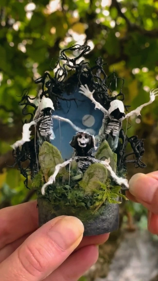 les miniatures animees et sculptures cinetiques de penny thomson 10 squelettes les miniatures animees et sculptures cinetiques de penny thomson 10 squelettes