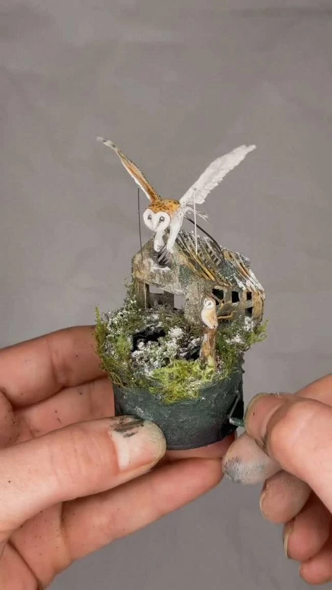 les miniatures animees et sculptures cinetiques de penny thomson 5 chouette les miniatures animees et sculptures cinetiques de penny thomson 5 chouette