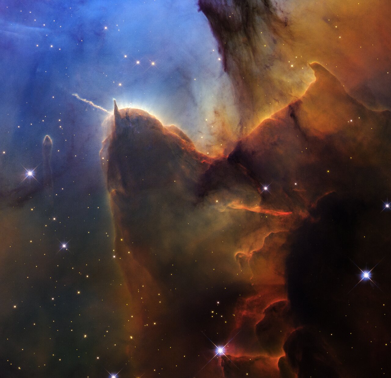 La nébuleuse Trifide par Hubble, un citron de mer cosmique où naissent des étoiles la nebuleuse trifide par hubble un citron de mer cosmique ou naissent des etoiles 1 La nébuleuse Trifide par Hubble, un citron de mer cosmique où naissent des étoiles