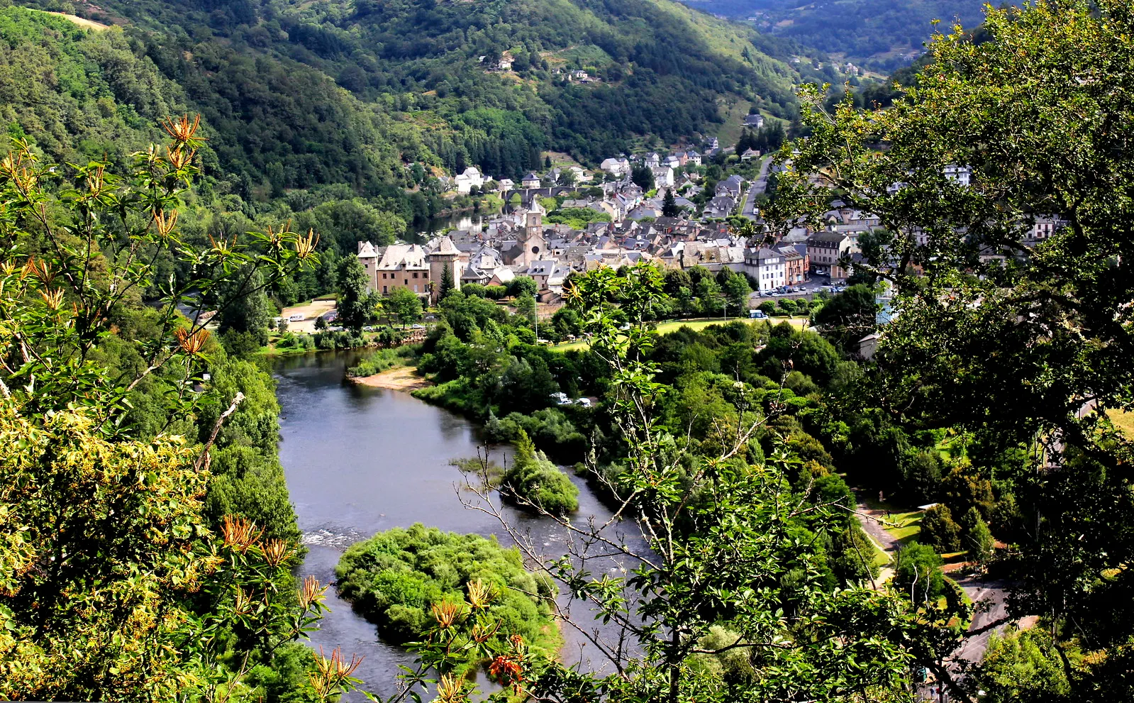vue aerienne de estaing vue aerienne de estaing
