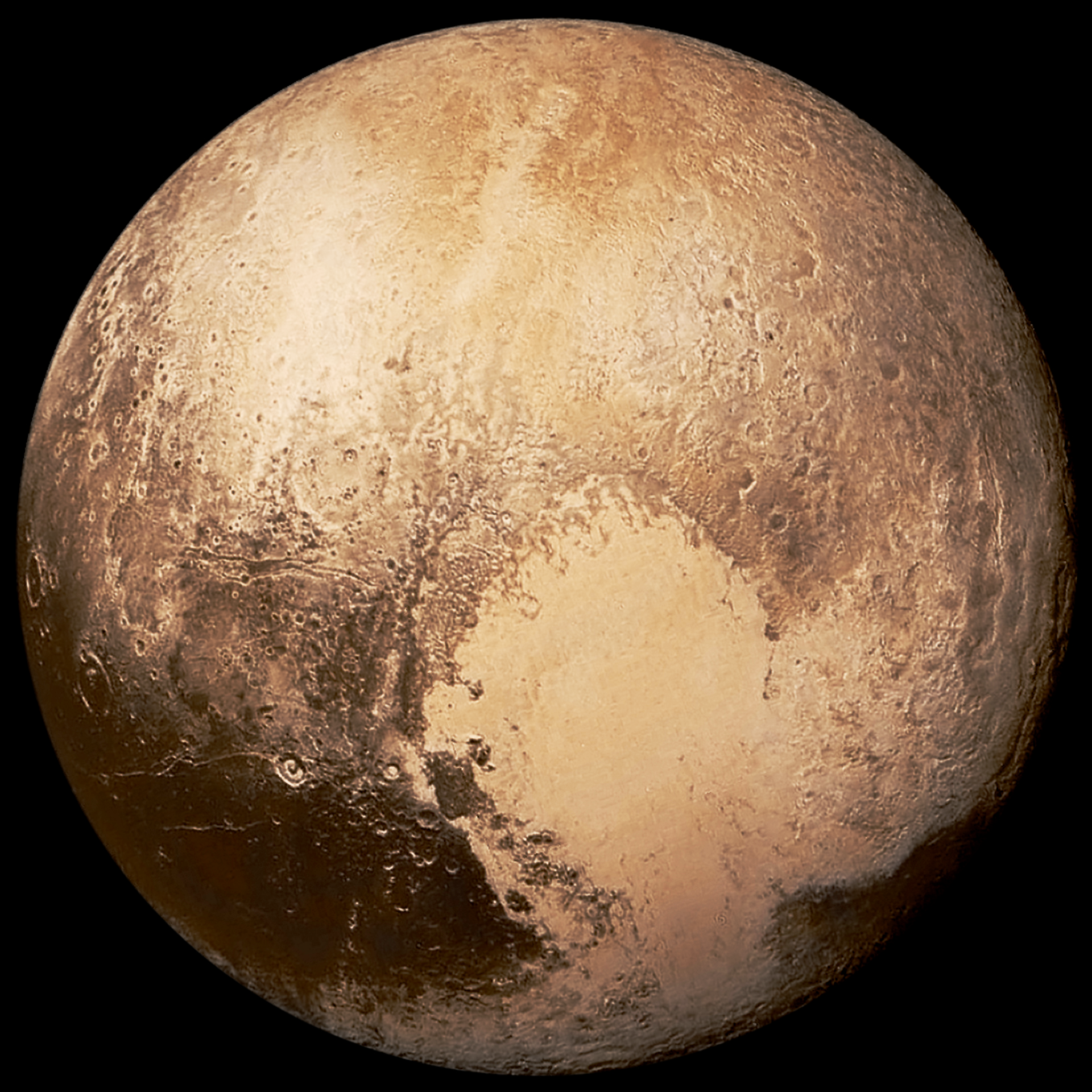 pluton couleurs naturelles sonde new horizons Pluton photographiée en couleurs naturelles par la sonde New Horizons