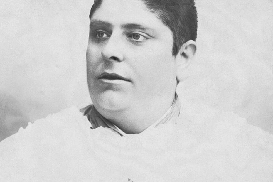 Portrait d’Alessandro Moreschi, castrat soprano de la chapelle Sixtine, vers 1900.