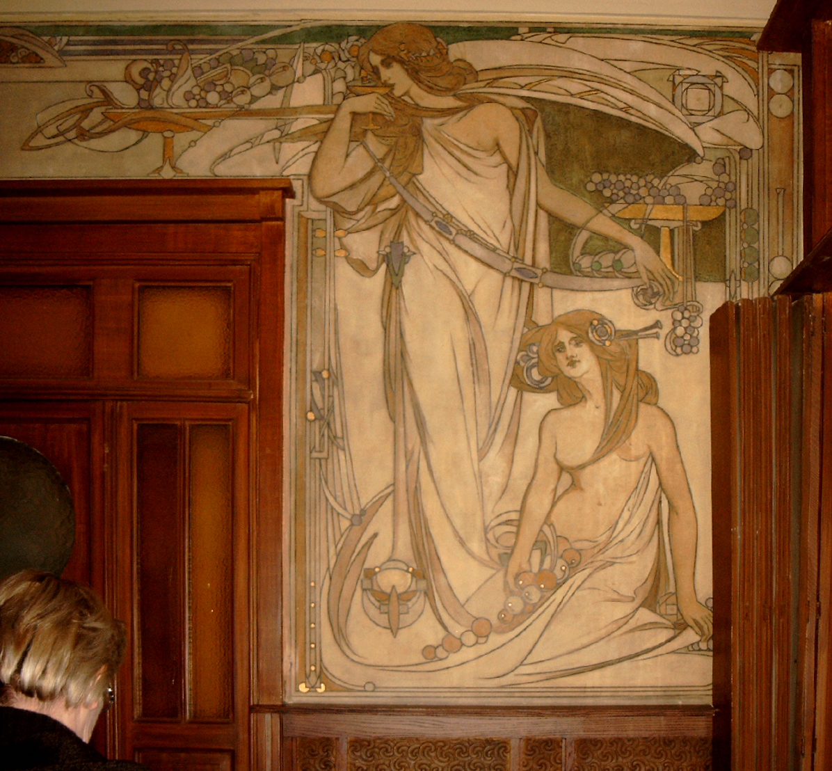 sgraffites et décoration intérieure Art nouveau de la Maison Cauchie sgraffites et décoration intérieure Art nouveau de la Maison Cauchie