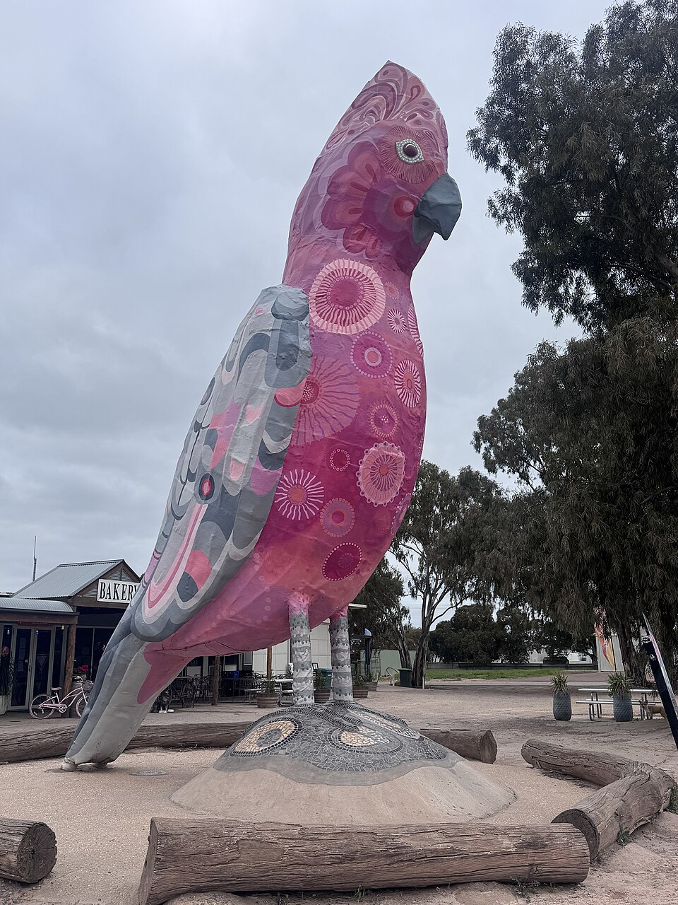 big galah kimba australie 2 The Big Galah, cacatoès rose géant de 8 mètres à Kimba en Australie
