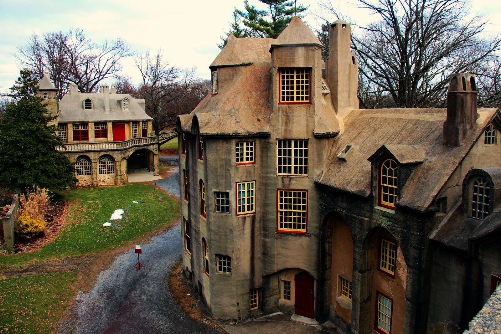 Architecture de Fonthill Castle à Doylestown architecture irrégulière de Fonthill Castle à Doylestown