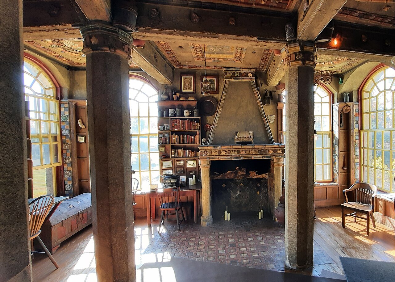 Intérieur de Fonthill Castle décoré de carreaux intérieur de Fonthill Castle décoré de carreaux de céramique