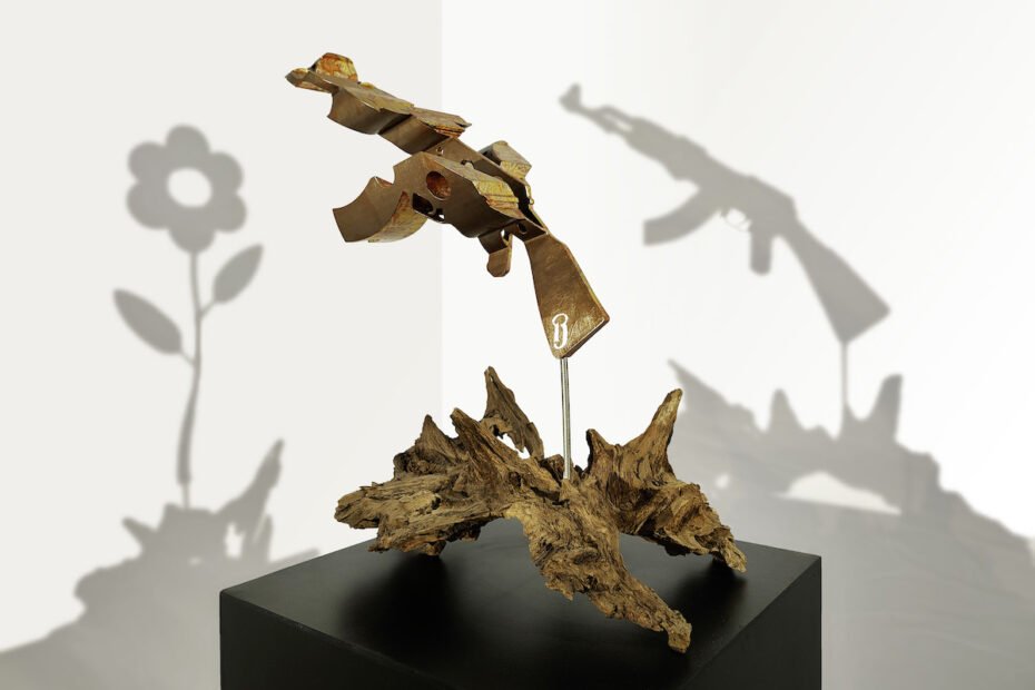 Les ingénieuses sculptures anamorphiques de Morpho les ingenieuses sculptures anamorphiques de Morpho 2 arme a fleur de peau L’Arme à Fleur de peau, sculpture anamorphique de Morpho