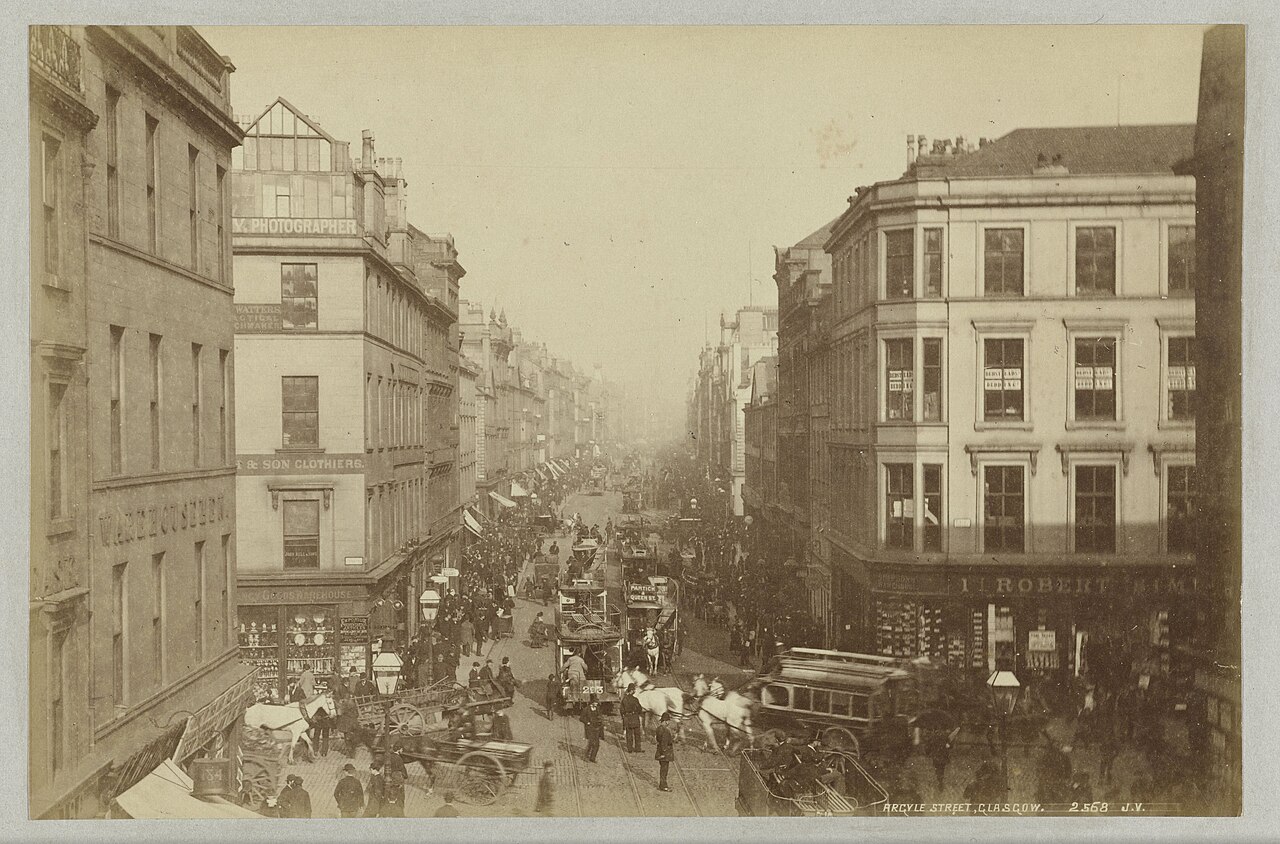 argyle street glasgow 19e siecle Argyle Street à Glasgow entre 1870 et 1900