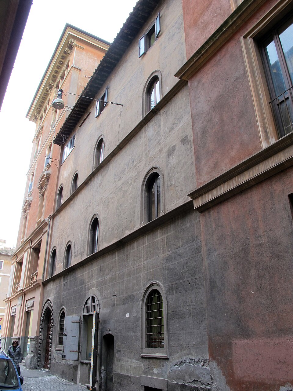 casa del boia rome Façade de la Casa del Boia à Rome, maison historique associée aux bourreaux