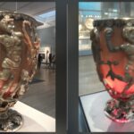 Coupe de Lycurgue, montrant la différence de couleur du verre romain selon l'éclairage