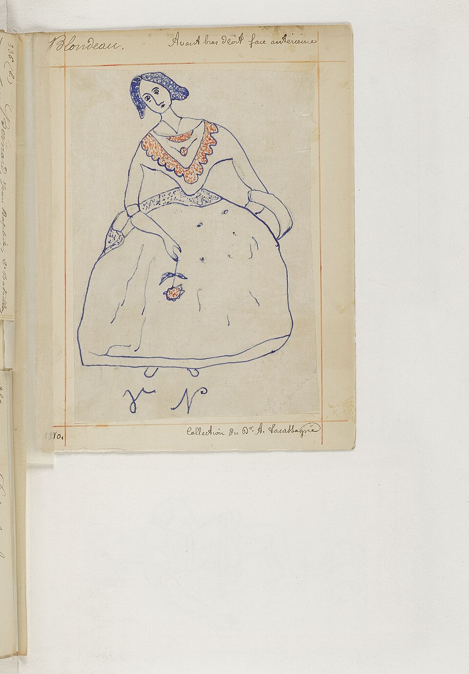 femme robe embleme erotique lacassagne 069 Figure féminine en robe dans le recueil des emblèmes érotiques d'Alexandre Lacassagne
