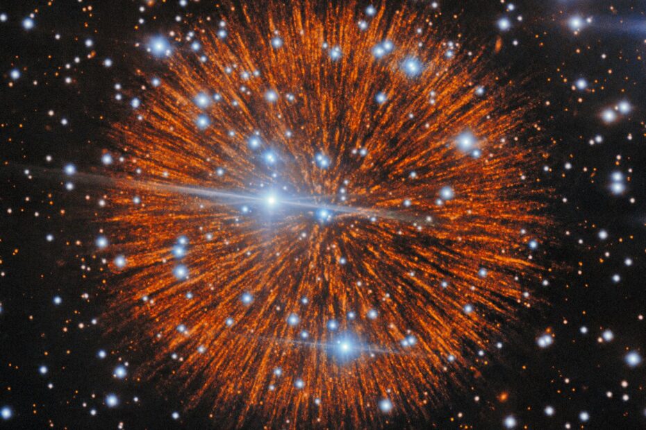 Pa 30, probable vestige de la supernova de 1181, et ses filaments photographiés par Gemini North