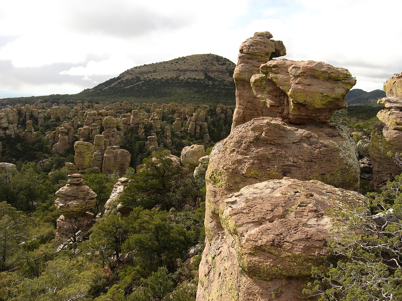 panorama massai point chiricahua Panorama sur les formations rocheuses depuis Massai Point à Chiricahua